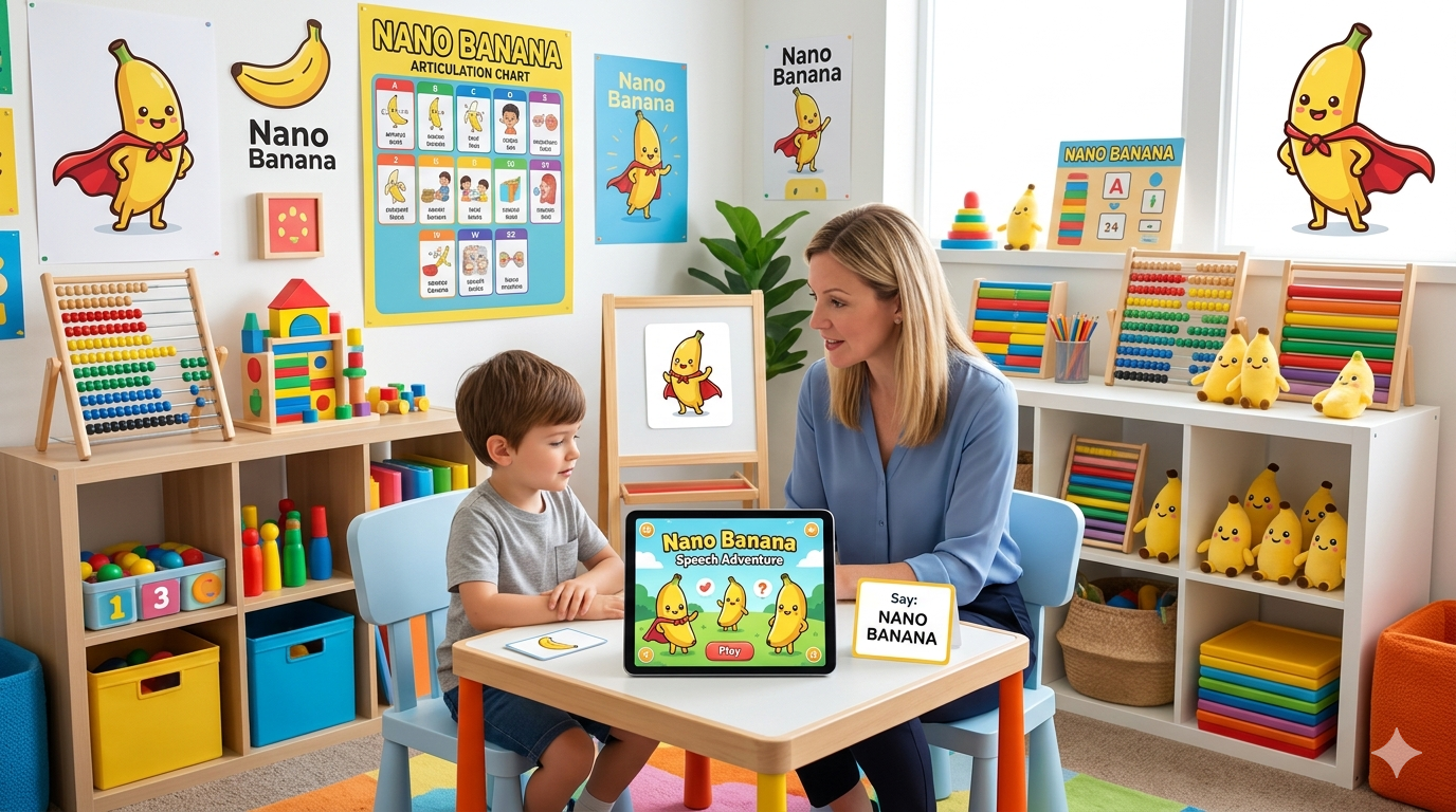 Colorful therapy room